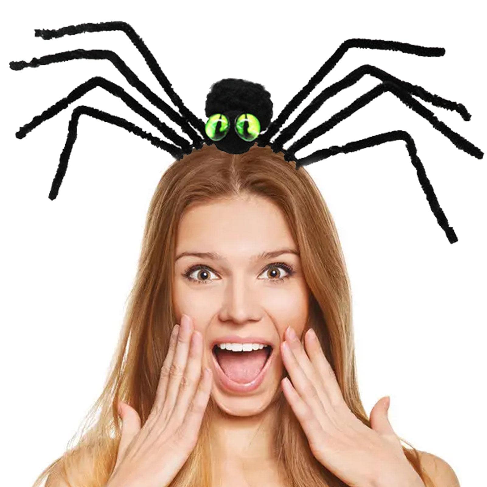 ROMODIYA Halloween Stirnband Mit Schwarzer Spinne - Gruseliger Haarschmuck Für Party & Cosplay