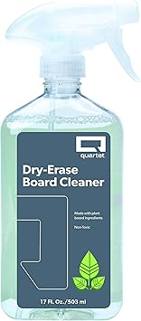 Quartet Dry Erase Board Cleaner Spray, Non-toxic, 17fl.Oz/503ml Whiteboard Cleaning Bottle 550