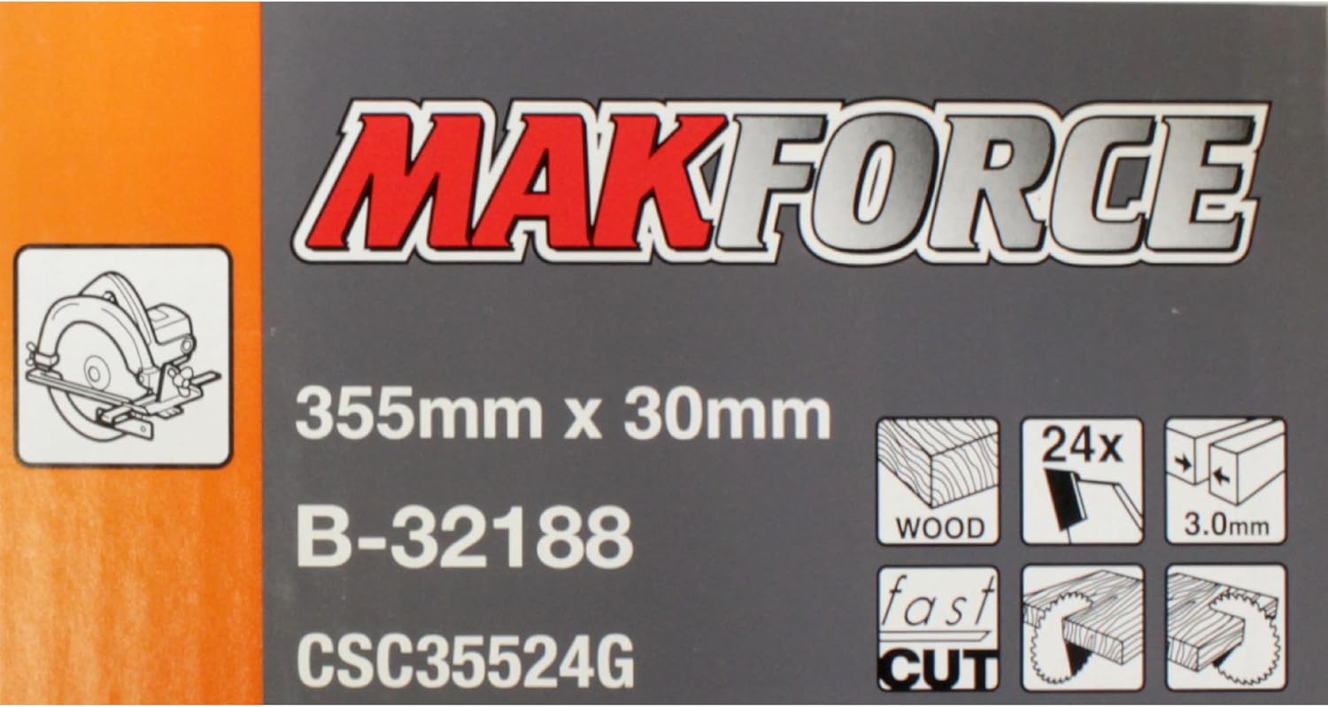 B-32188 Makforce Saw Blade 13.98inx30mm 24Teeth