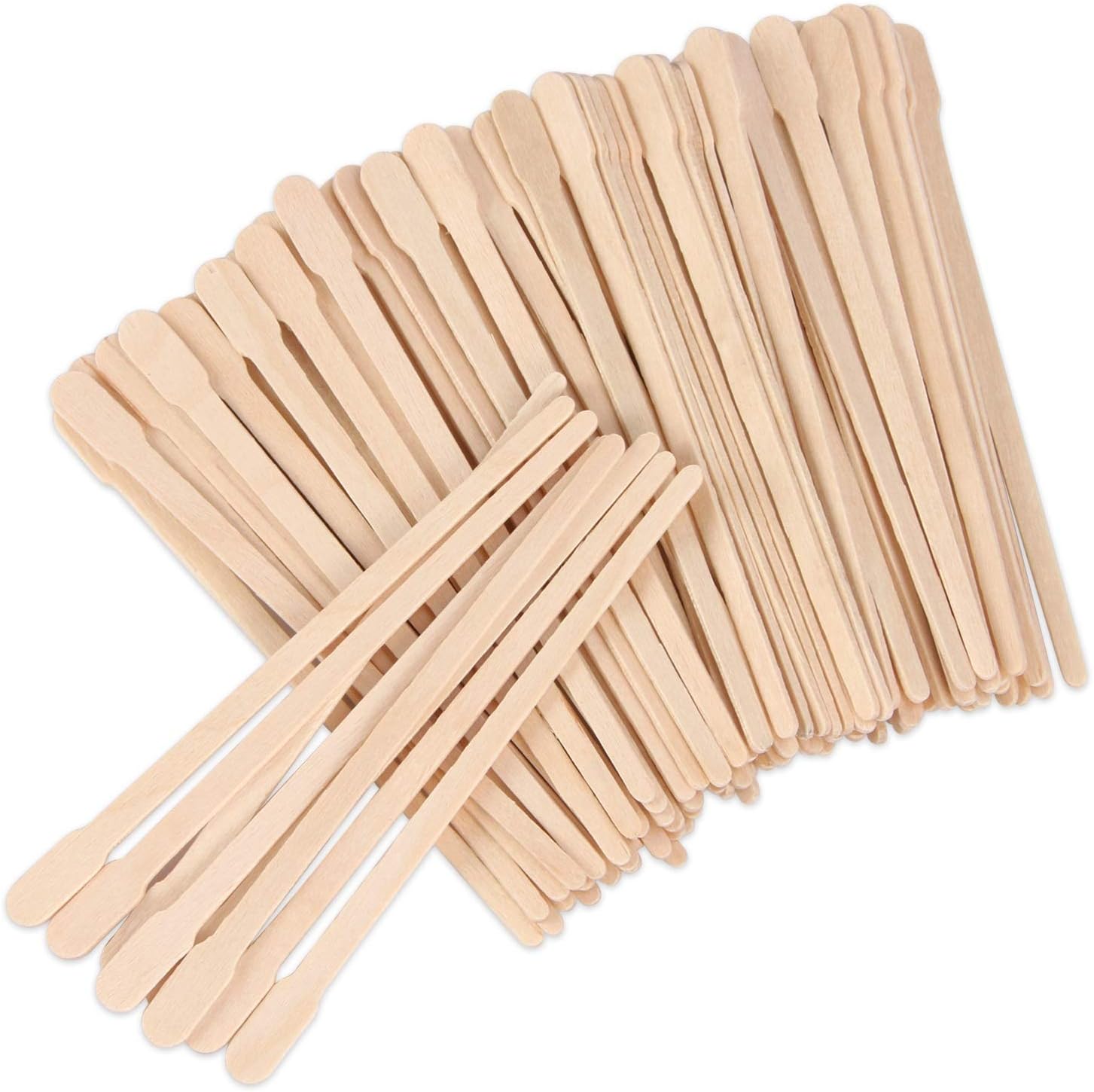 JANYUN 200 Pcs Eyebrow Wax Sticks Wax Applicator, Wood Wax Spatulas for