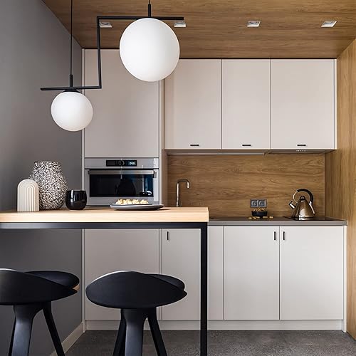 Vista 39 de Ravinte Paquete de 10 tiradores cuadrados de gabinete de 10 pulgadas, manijas negras de gabinete de cocina, accesorios de cocina negro mate