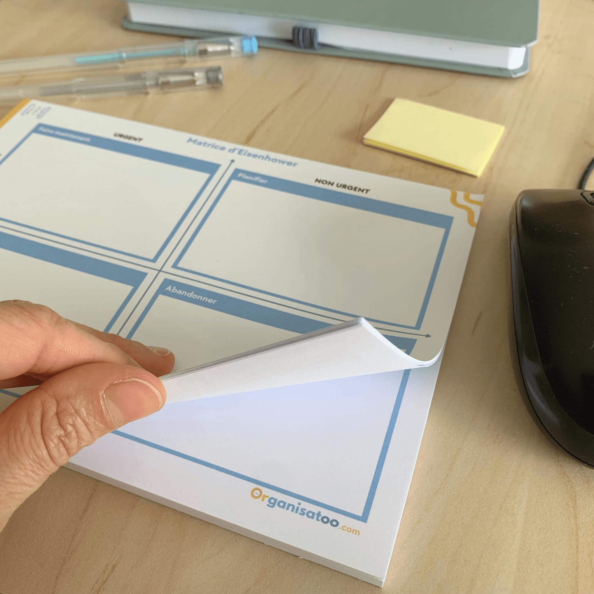 Matrice Eisenhower Bloc-Notes A5 50 Pages - Carnet de Productivité et Organisation