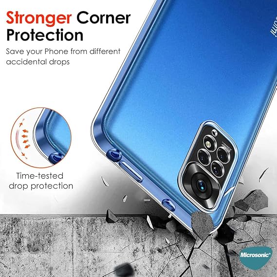 Microsonic Xiaomi Redmi Note 11 Pro 5G için Kılıf Transparent Soft Şeffaf [Redmi Note 11 Pro 5G ile Uyumlu Kılıf - Şeffaf]