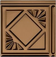 Vista 32 de FASÄDE Panel decorativo para salpicaduras de vinilo de estilo tradicional / patrón 4 en bronce antiguo (muestra de 6 x 6 pulgadas)