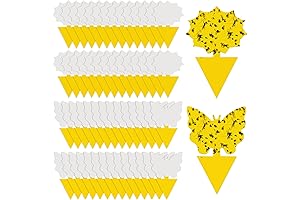 58 PCS Plant Gnat Traps | Non-Toxic Odorless Traps That Quickly Catch Houseplant Gnats