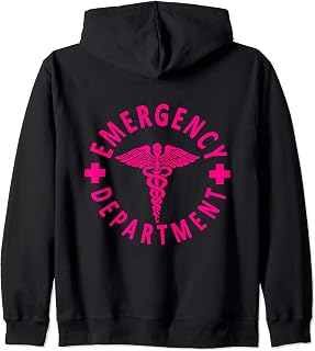 Emergency Department Emergency Room Healthcare Nursing Nurse Zip Hoodie