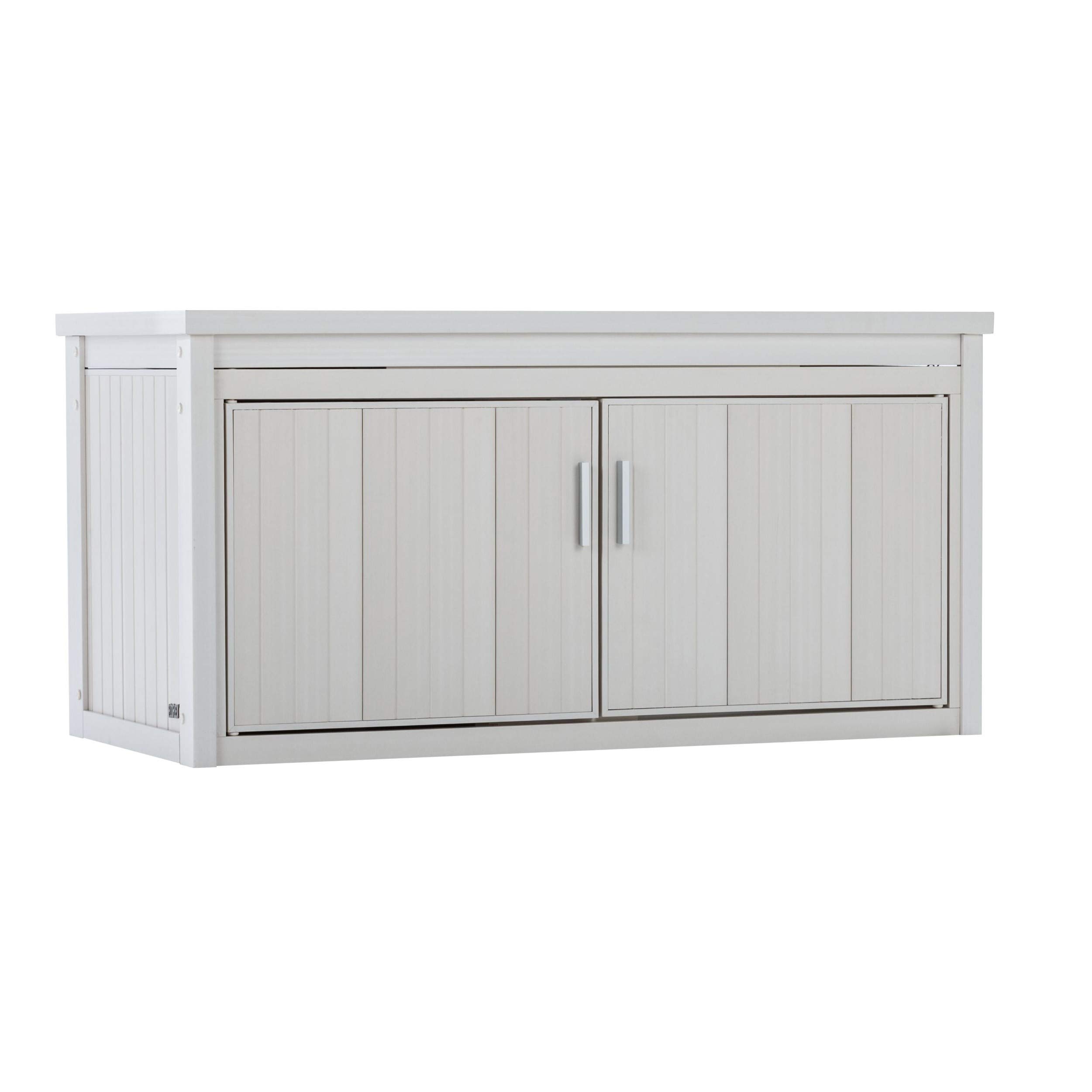 New Age Pet LitterLoo Bench Cat Litter Box Cover - Non-Toxic ECOFLEX - Odor & Moisture Resistant - Multiple Cats & Automatic Litter Boxes - 10yr Warranty, White