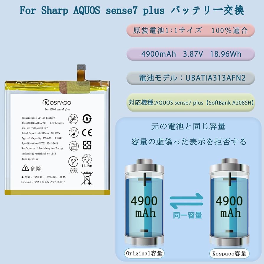 【送料無料】AQUOS sense7 plus バッテリー良好 SIMフリー AQUOS 互換品【 新品 】AQUOS sense7 plus ソフトバンク A208SH