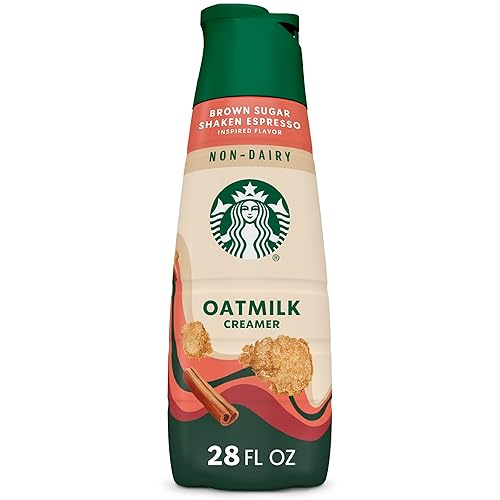 Non-Dairy Brown Sugar Cinnamon Flavored Creamer, Oatmilk Coffee Creamer, Inspired
