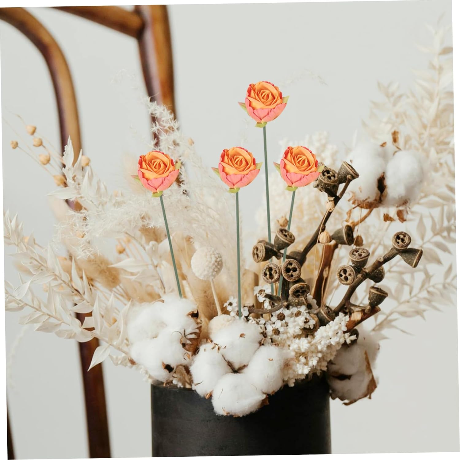 ARTIBETTER DIY Floral Stem Wires for Flower Arrangements 10-Piece Set of Artificial Flower Rods Sturdy Floral Wire for Crafting and Decoration for Weddings and Events
