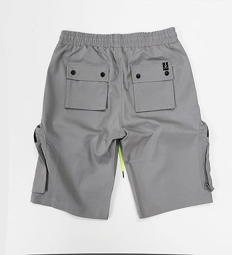 Miniatura 4 de SCREENSHOT Pantalones cortos cargo de nailon multifuncionales para hombre, tela de concha nítida, bolsillos 3D, para senderismo, parte inferior