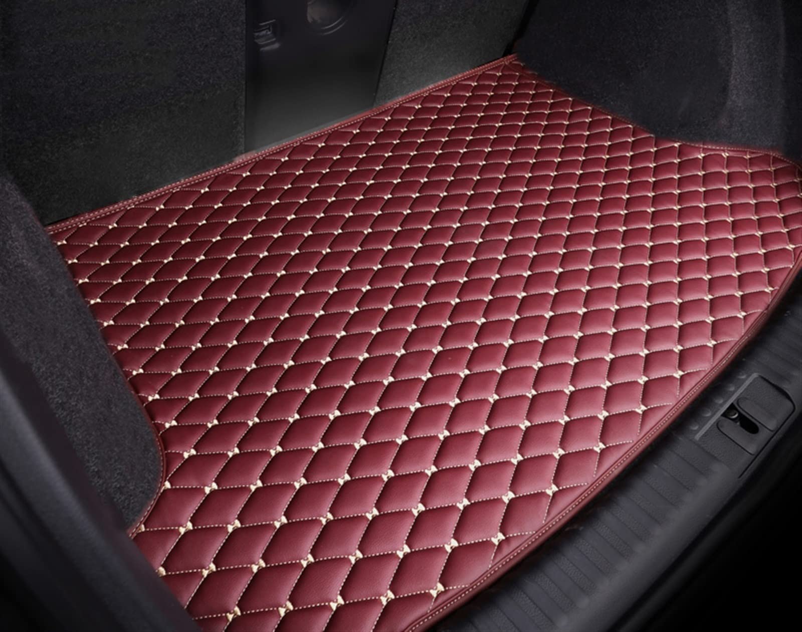 Kofferraummatte Für Land Rover Discovery 5 - 7-Sitzer 2017-2019 Schwarz-Rot