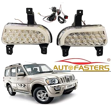 Autofasters Car 21 Led fog Light with DRL Day Running Light For Mahindra Scorpio Hawk