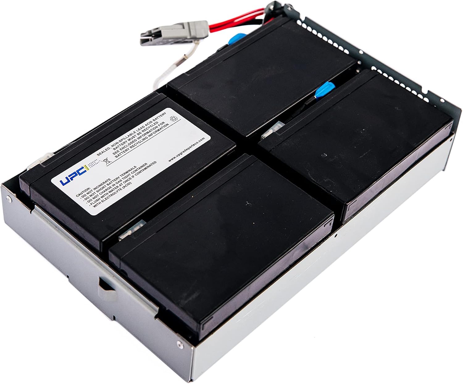 APCRBC132-UPC Replacement Battery for APC Smart-UPS 1000VA/1500VA | Compatible with RBC132 & APC UPS Models: SMT1000RM2U, SMT1000RMI2U | 48V 7.2Ah Sealed Lead-Acid Battery – Made by UPC