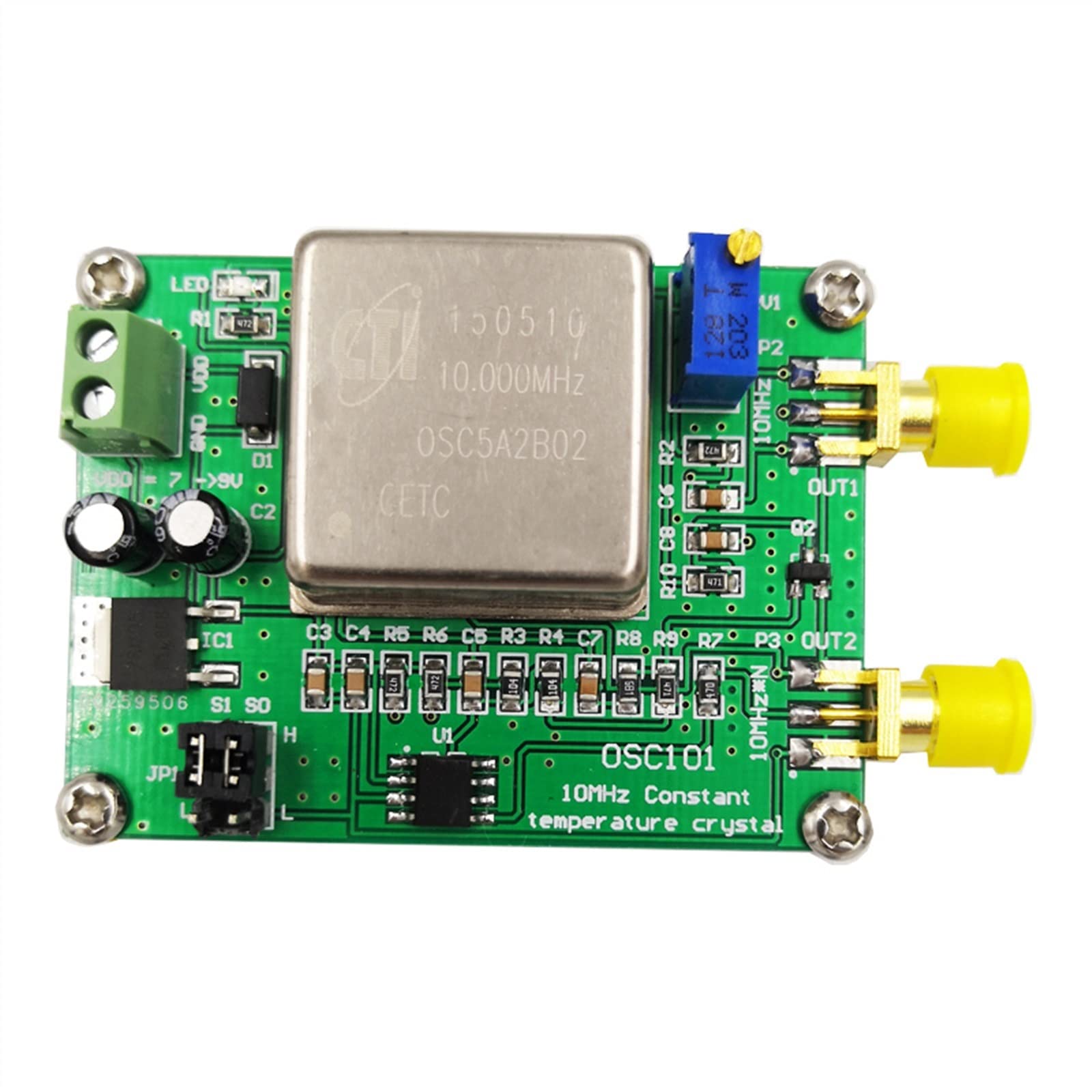 10MHz 20M 30M 80M referencia de frecuencia cristal oscilador reloj calibrador multiplicación módulo de señal de temperatura