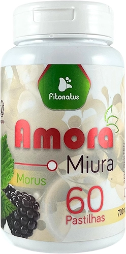 Amora Miura 550 mg 60 Comprimidos Suplemento Natural Sem Glúten Vegano Fitonatus