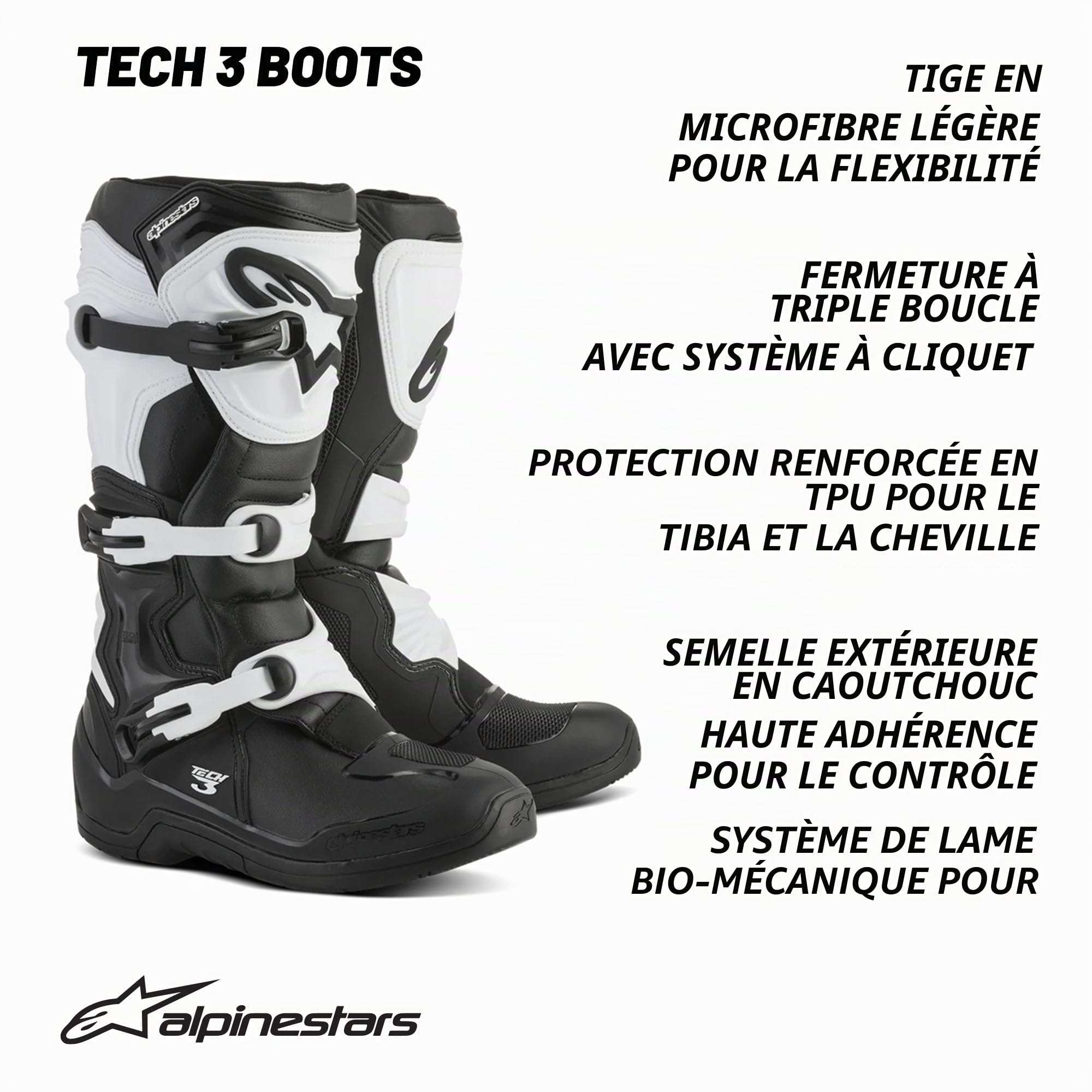 Alpinestars Faster-3 Chaussures motoHomme