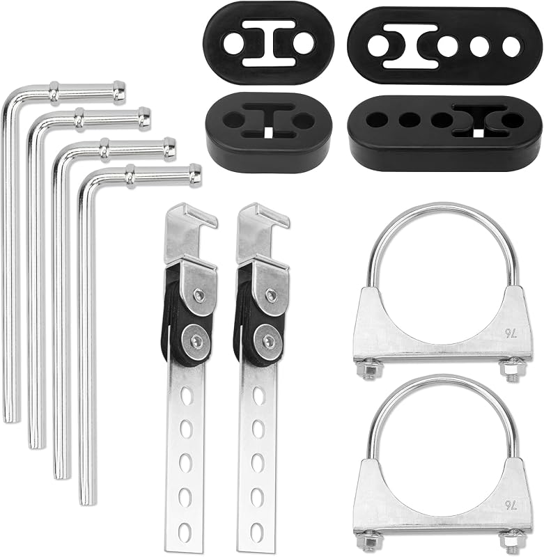 Kit de suportes para escapamento 3" joytrace com grampos giratórios de 360° – 12 unidades