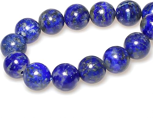 Miniatura 2 de MJDCB - Cuentas para hacer joyas, distintas piedras preciosas disponibles, lapis lazuli, 4mm