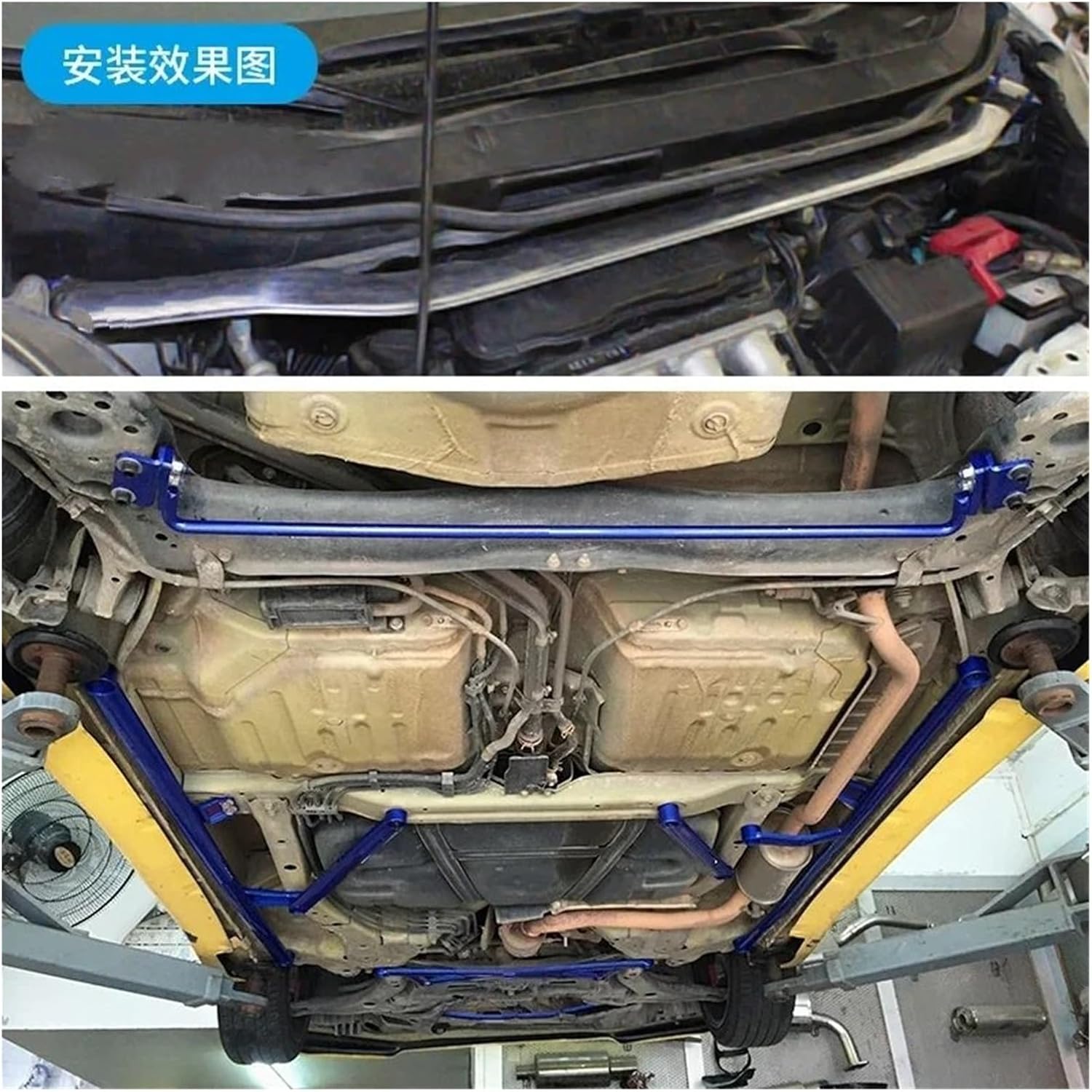 For Honda Freed Ge8 Front Strut Bar Tower Brace Suspension For Jazz Chassis Parts Sway Bars Car Stabiliser Bars