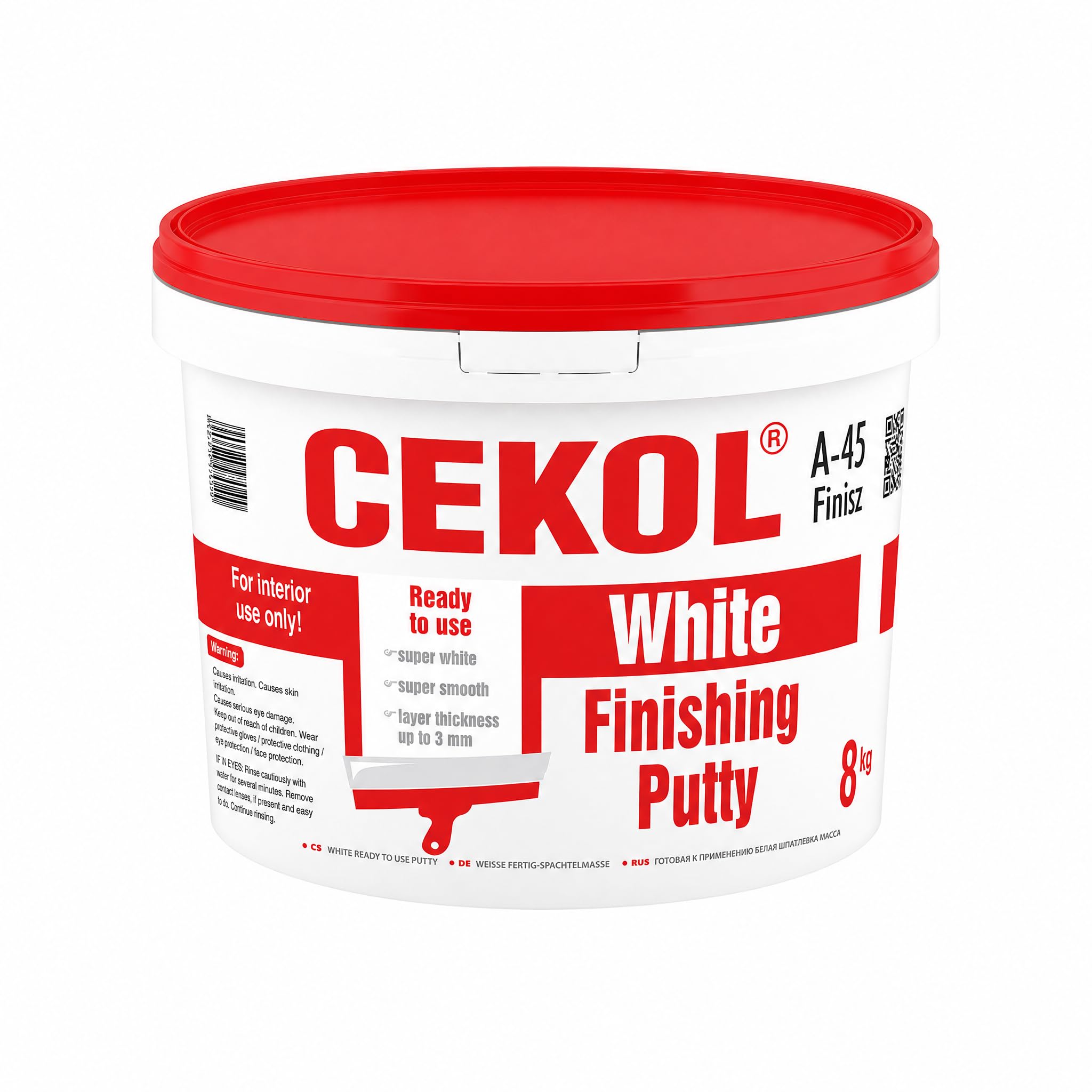 Ready Mixed Finishing Compound – Plaster Wall Filler White Smooth Finish