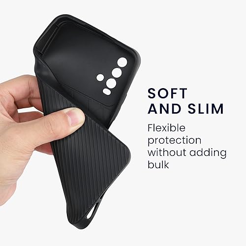 Miniatura 4 de kwmobile Funda compatible con Xiaomi Redmi 9T - Cubierta de teléfono TPU suave con protector de lente de cámara deslizante - Negro