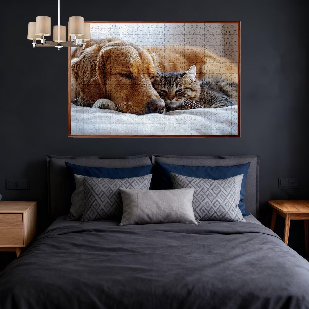 Puzzle dla dorosłych, 4000 puzzli dla psów, 4000 sztuk, dla dorosłych, drewniane gry logiczne, klasyczna, edukacyjna, wymagająca gra dla całej rodziny, dekompresja, prezenty dekoracyjne w stylu Rzymu