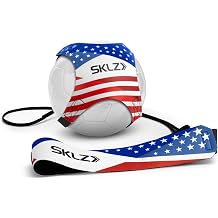 SKLZ Star-Kick Solo Soccer Trainer | Hands-Free Kicking and Passing Practice | Adjustable Cord and Waistband | Multiple Ball Sizes | Youth Players |Perfect for Enhancing Ball Control Skills