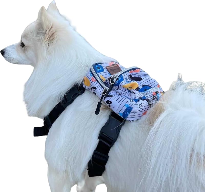 Mochila com Peitoral para Cães Pawlook Street Smart Impermeável e Ajustável – Pequeno e Médio