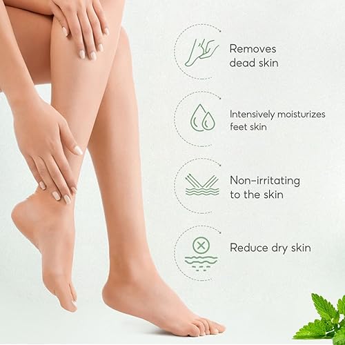 Miniatura 3 de Crema de pies para pies secos y agrietados, loción de menta para pies secos y agrietados, crema hidratante para talones secos y agrietados,