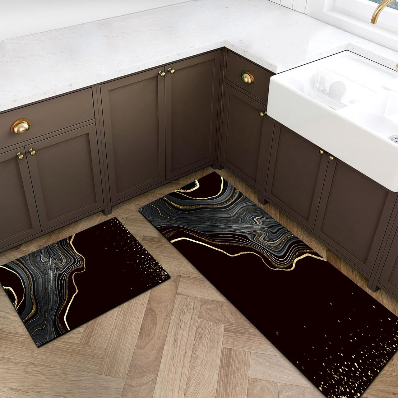Kitchen Rugs Sets 2 Piece Non-Slip WaterAbsorb Kitchen Runner Rug Kitchen Rugs and MatsStanding Mat Kitchen Floor Mats Kitchen Mats (M4) — Amazon image 7