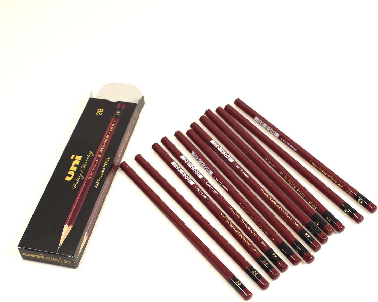 三菱鉛筆 MITSUBISHI PENCIL UNIK 2B 1 DOZEN PAPER BOX UK2B