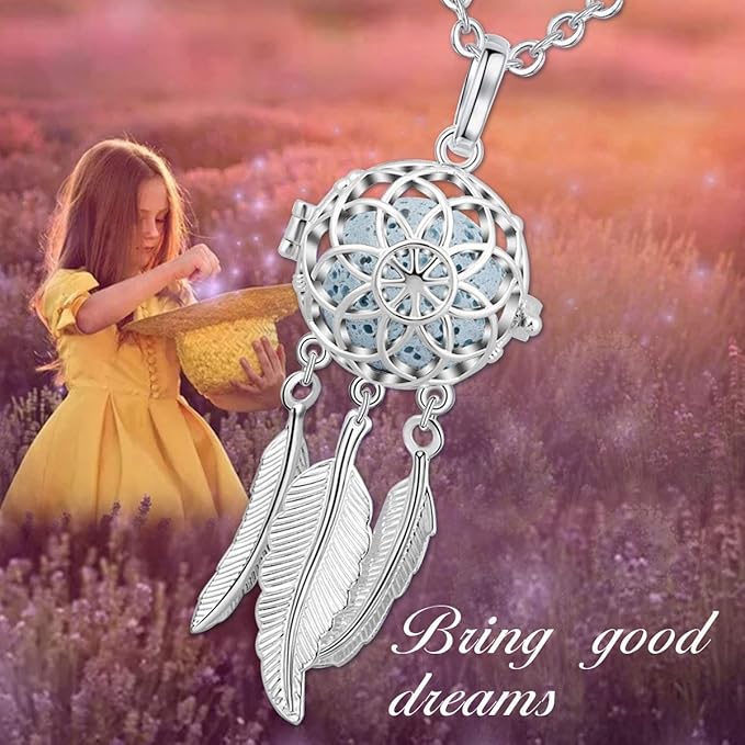 Collar Atrapasueños INFUSEU Difusor de Aromas con Piedras miniatura 8