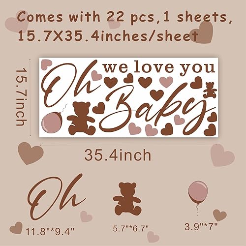 Vista 30 de Barri Design Suministros para fiesta de feliz cumpleaños, decoraciones de primer cumpleaños para niños, telón de fondo de fiesta de caramelo