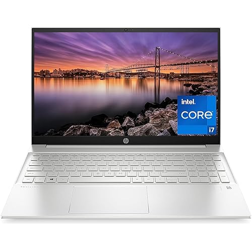 HP Pavilion 15 Laptop, 12th Generation Intel Core i7-1255U Processor, 16 GB RAM, 512 GB SSD, 15.6" Full HD Display, Windows 11 Pro, Fingerprint Reader, Wi-Fi & Bluetooth, HD Webcam (15-eg2025nr 2022)
