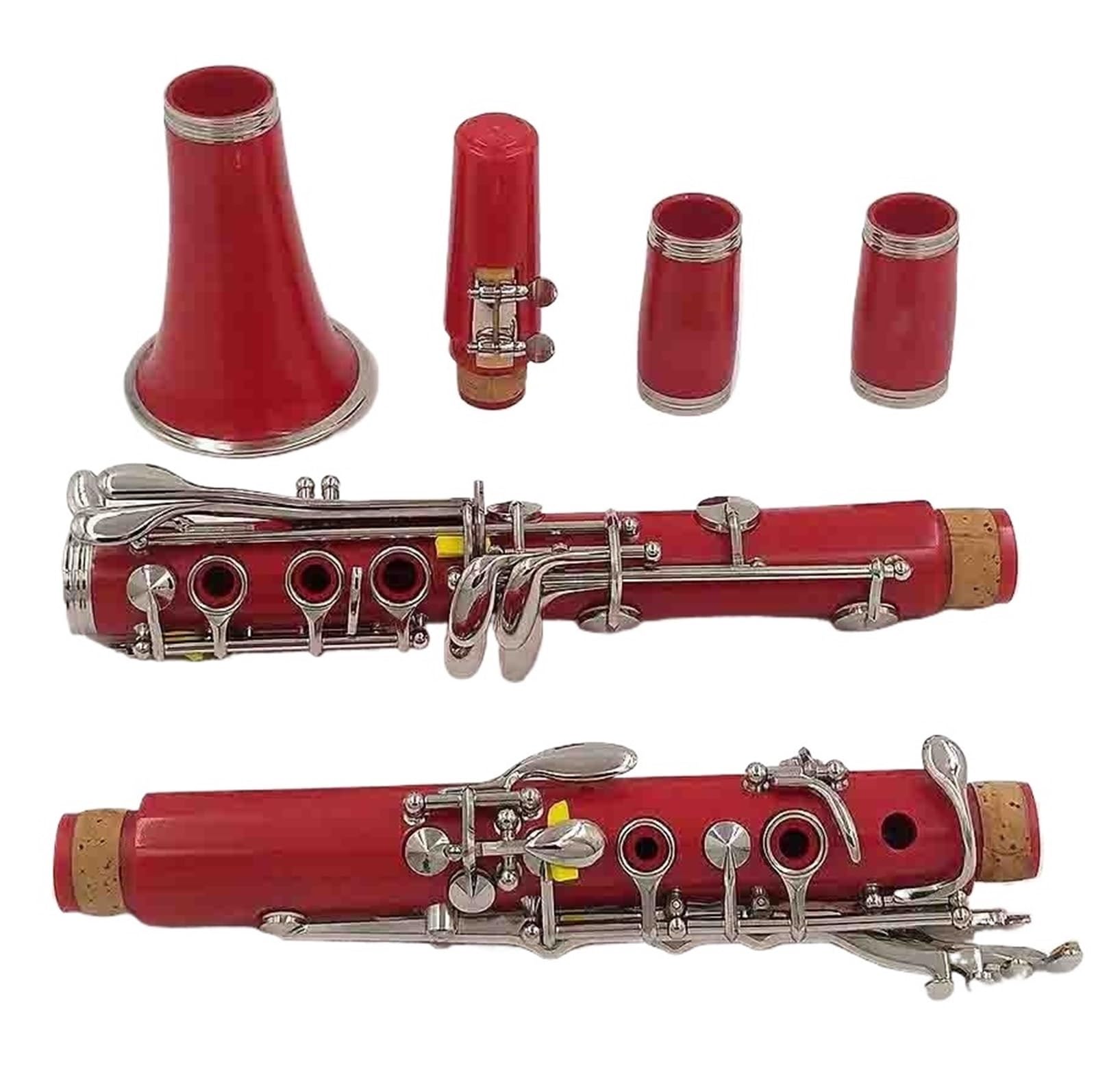 Instrumento Musical Clarinete Clarinete En Si Bemol Profesional De 17 Teclas Color ABS