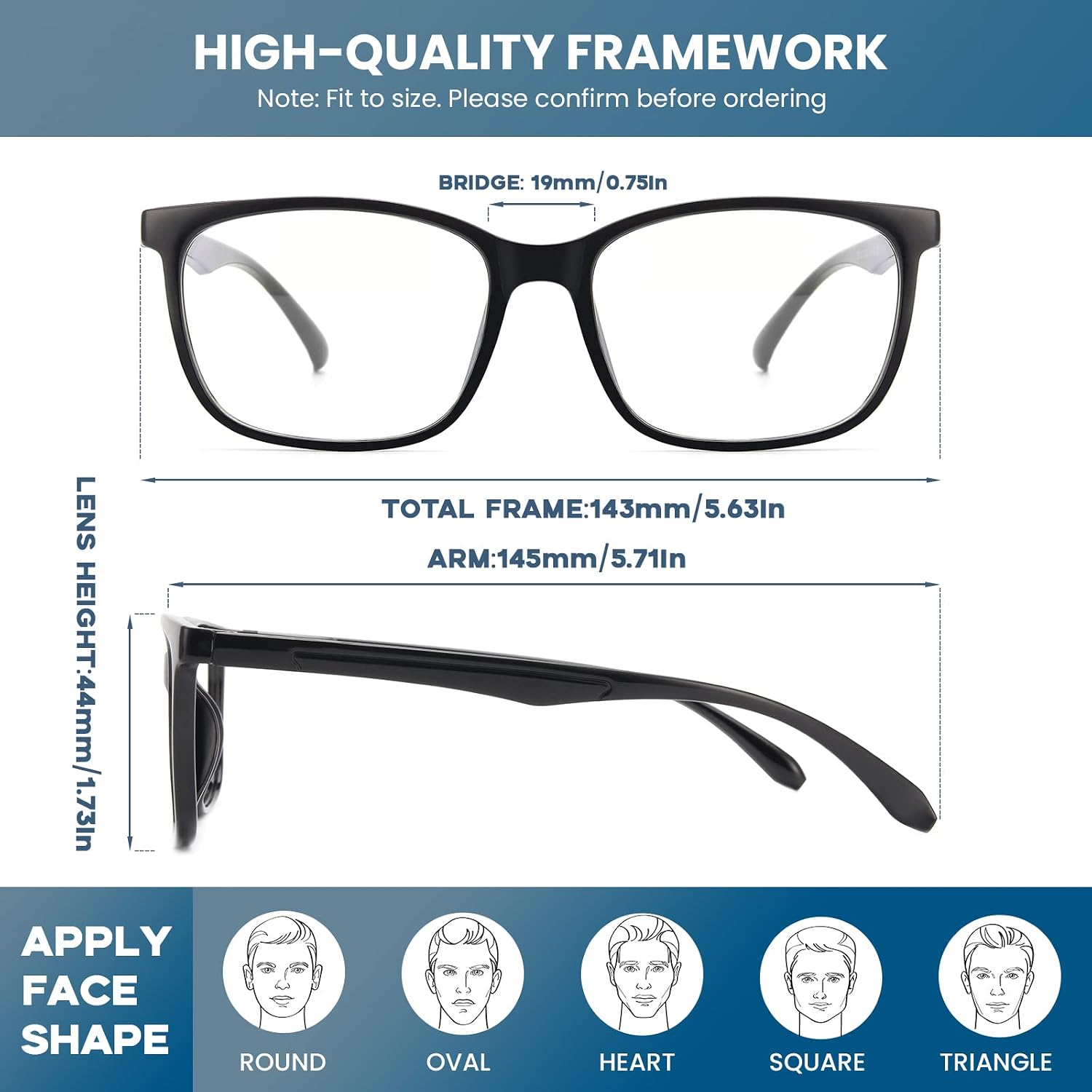 Rutony 3 Pack Blue Light Blocking Glasses Women Men, Computer Gaming Blocker Filter Screen UV Ray, Anti Eye Strain Lens (Light Black & Tortoise & Clear, Clear)