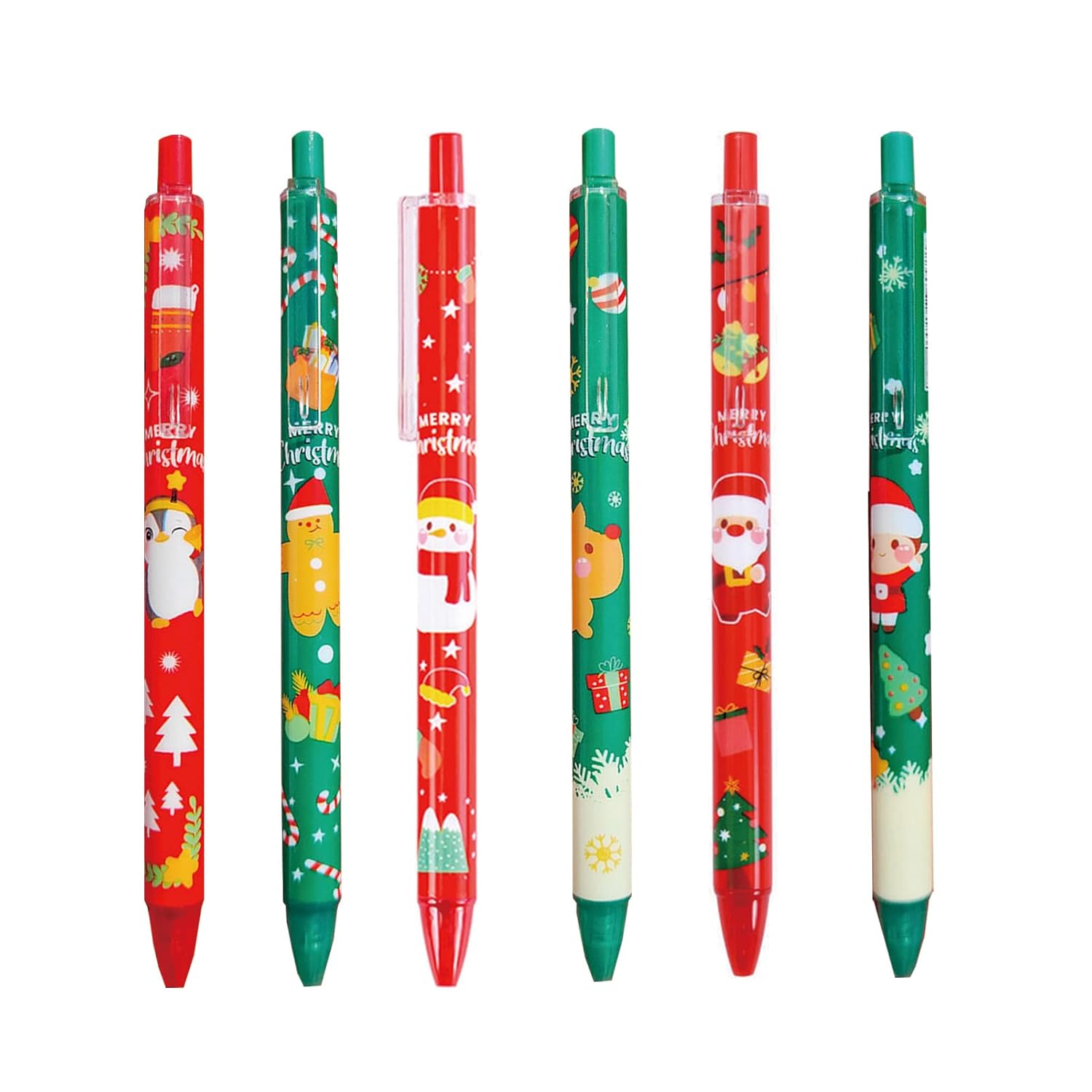 6 Pcs Gel Ink Pens Cartoon Retractable Pens Cute Animal Pen 0 5mm Ballpoint Pen Office School Supplies