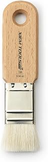 Xiem Tools Handcrafted Short Cut Glaze Brush for Pottery and Ceramics (1 inch)