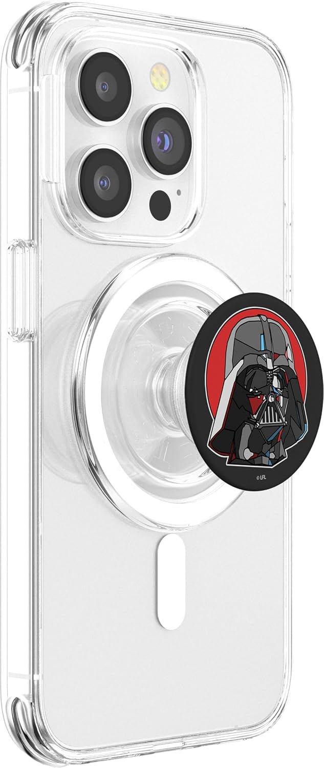 Star Wars Darth Vader Stained Glass Helmet PopSockets MagSafe PopGrip for iPhone