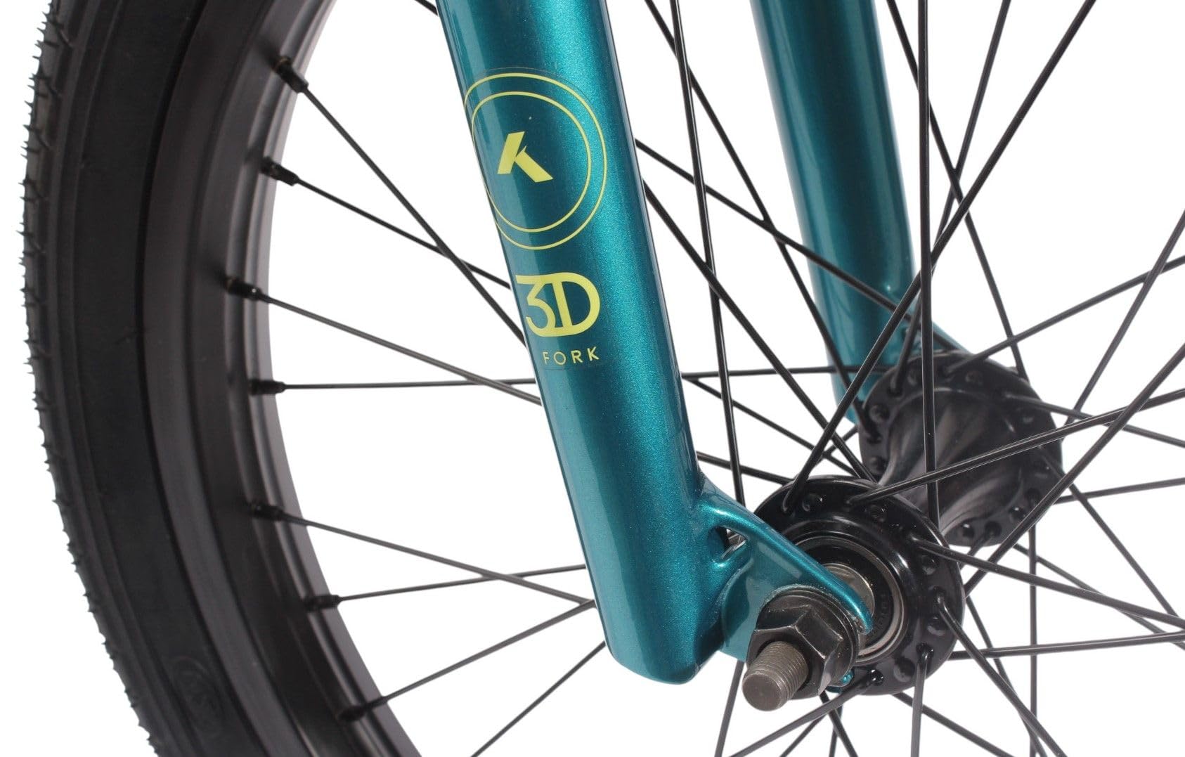 KHE Ravisher LL 18 pollici BMX Bici 2025 - Telaio in alluminio - Affix Rotor - Solo 8,6 kg - Strada parco pista - per bambini ca. 125-145 cm - Turchese