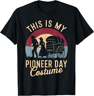 This Is My Pioneer Day Costume, Retro Mormon Pioneers T-Shirt
