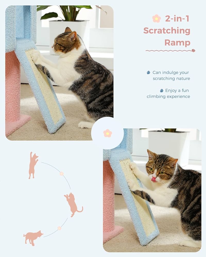 Shamrock ★ Cat  Amazon.com : MUTTROS Flower Cat Tree 47.2