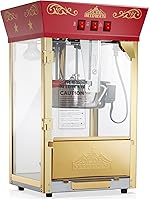 Vista 8 de Olde Midway Máquina Fabricadora de Palomitas de Maíz Estilo Cine con Hervidor de 8 Onzas - Negro, Estilo Vintage para Encimera