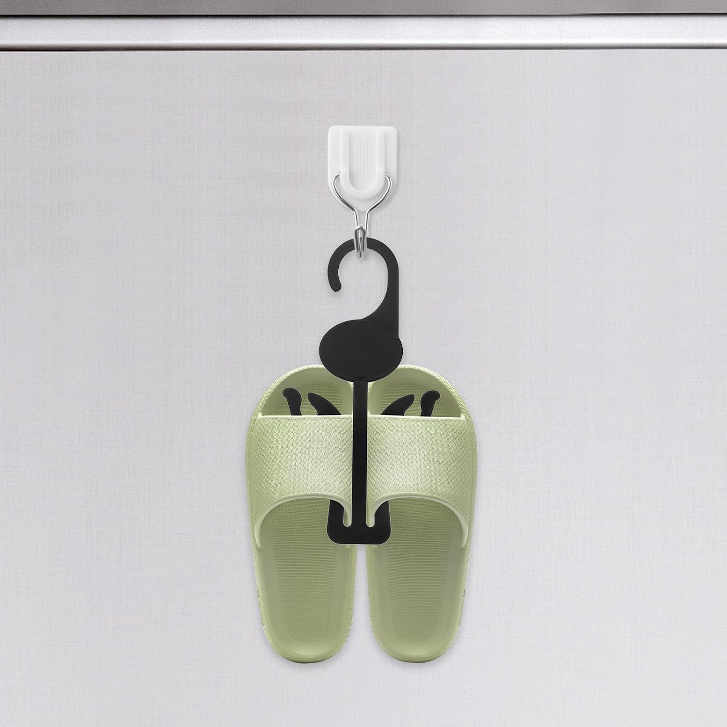 20pcs Black Pp Hanging Shoe Organizer for Sandals and Flip Flops