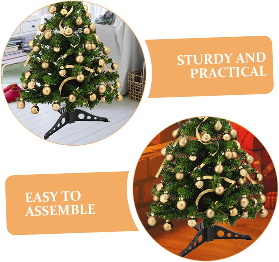 15pcs Christmas Tree Base Stand Bracket for Artificial Trees Elegant Design for Stable Support for Holiday Decor and Parties