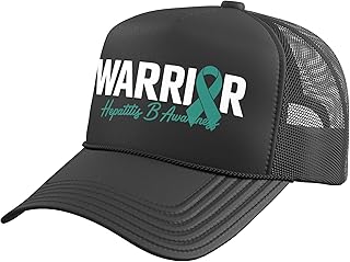 Hepatitis B Warrior for Survivor of Hepatitis B Trucker Hat with Adjustable Mesh Back