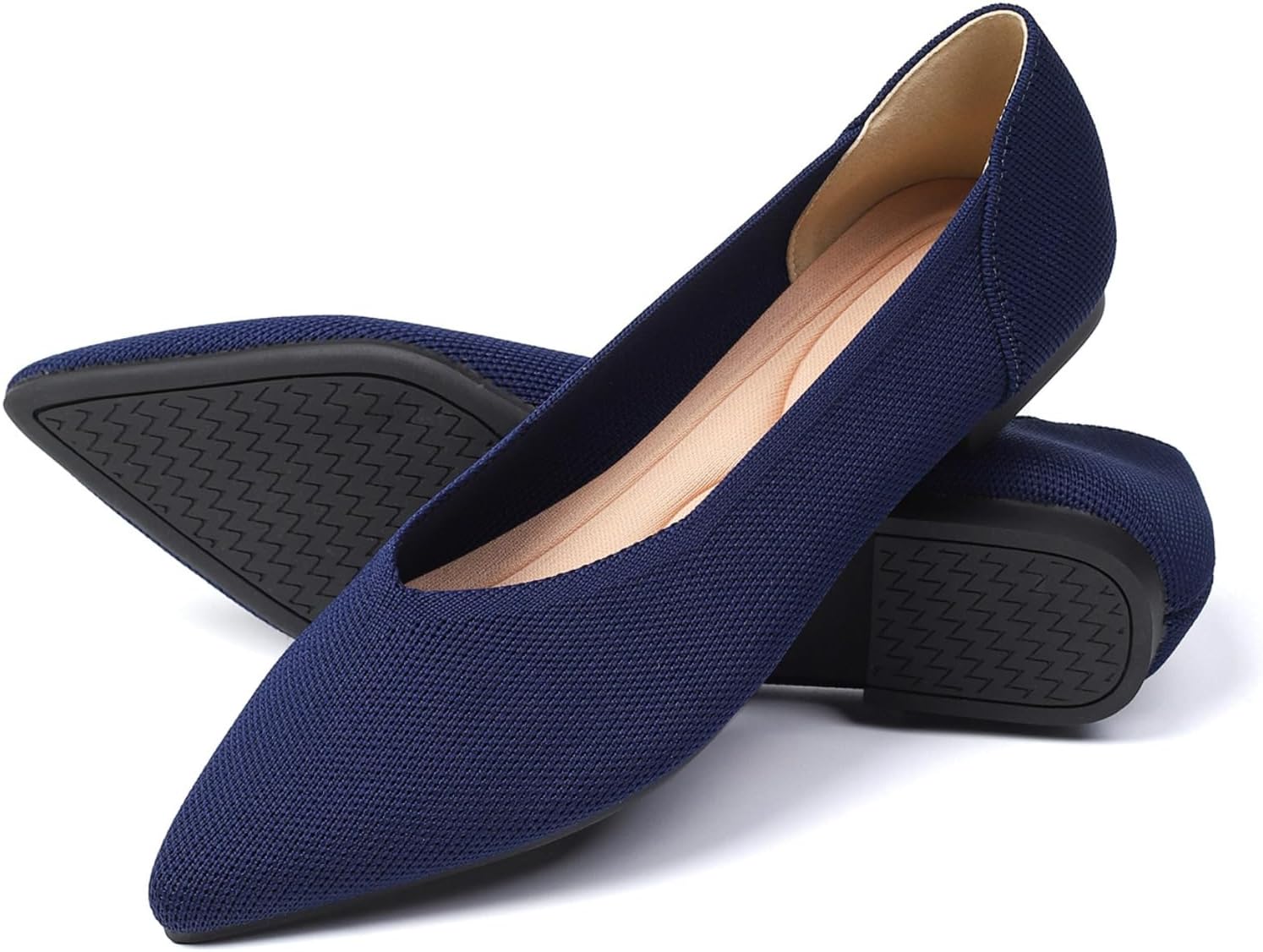 Semwiss Women's Ballet Flats Comfortable Casual Dressy Shoes,Work Flats Office Shoes Pointed Toe Leopard Flats. - Image 4