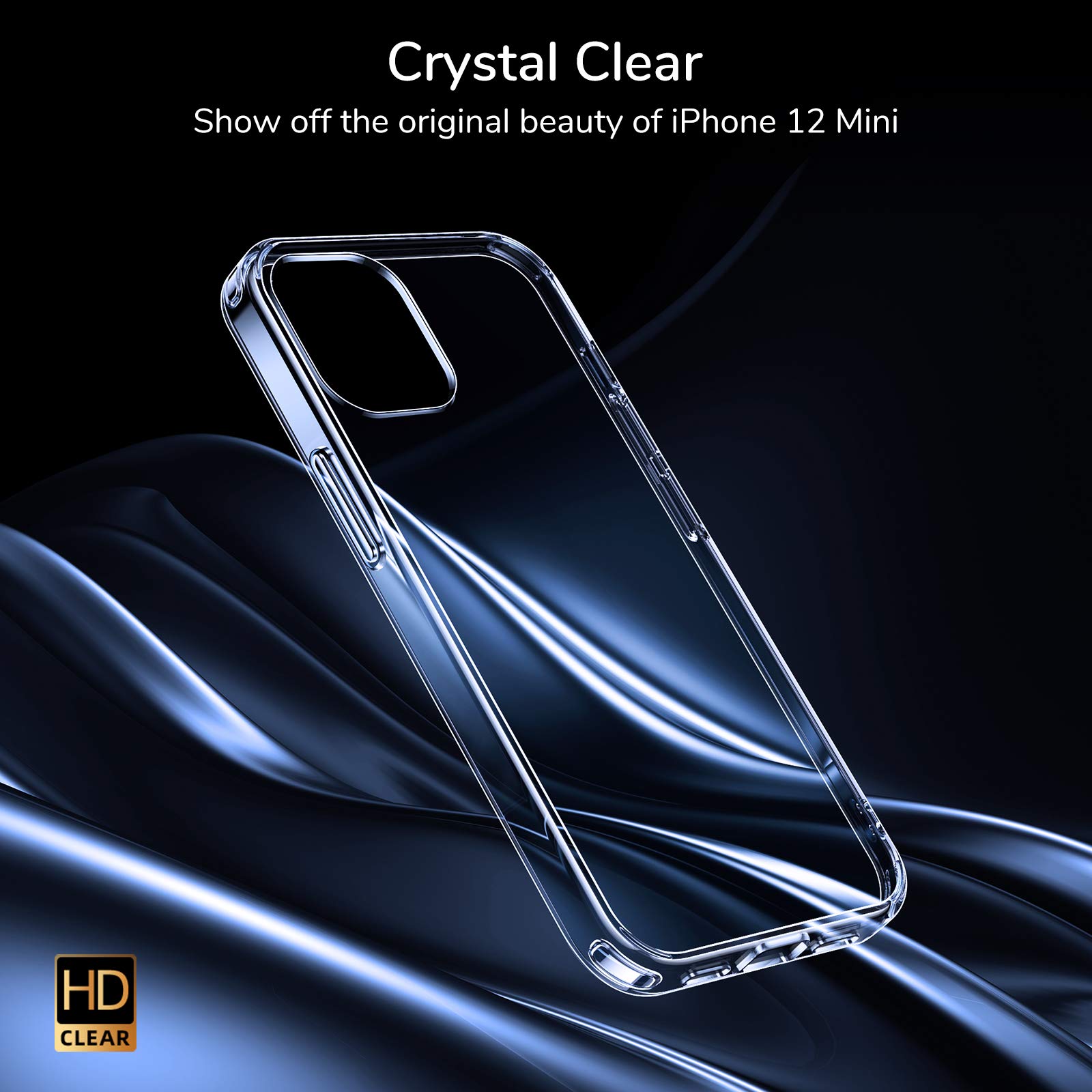 ORNARTO Coque Compatible Avec IPhone 12 Mini, Case Fine En Caoutchouc