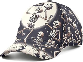 Halloween Dancing Skeletons Baseball Cap